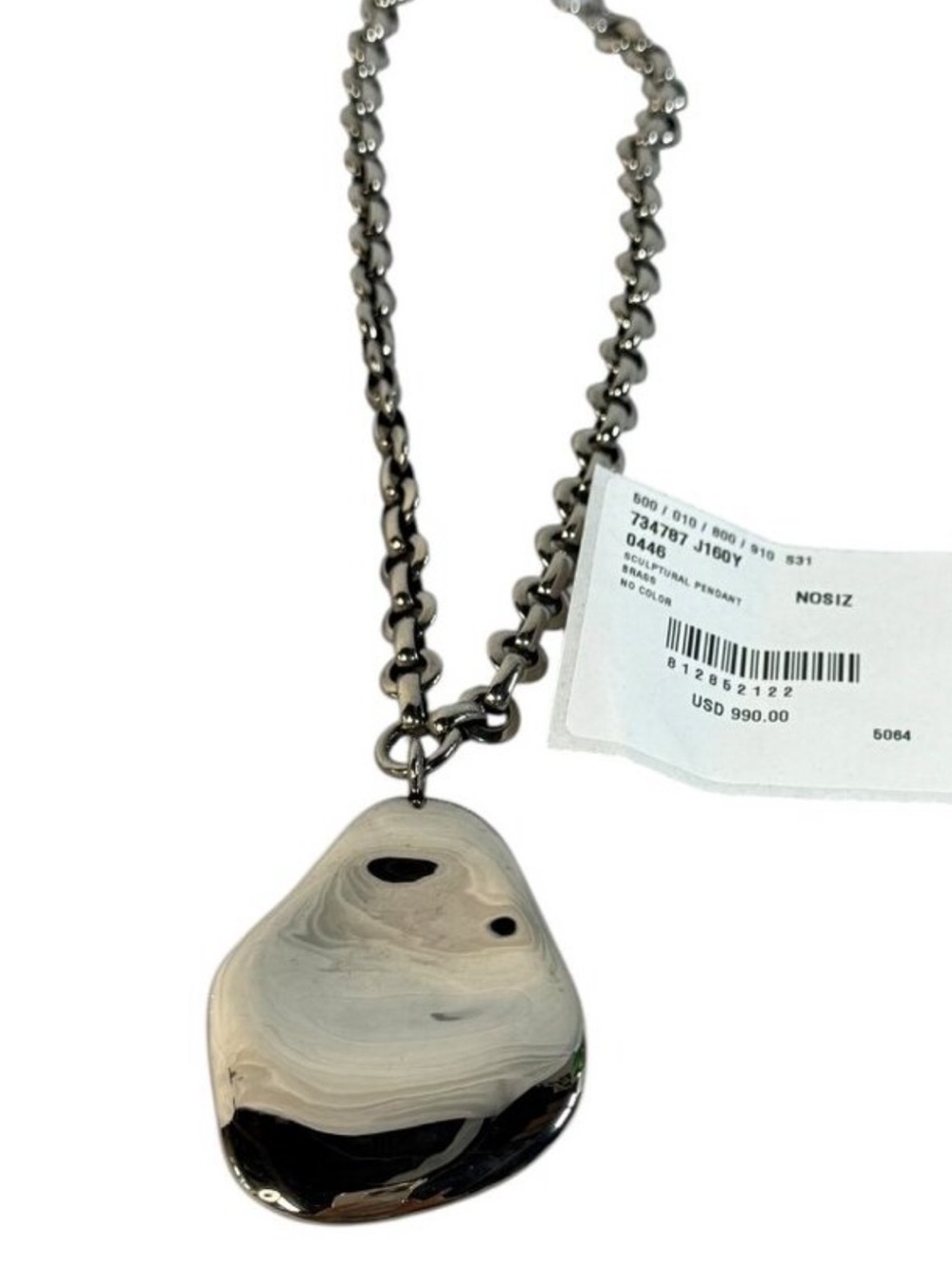 Alexander McQueen Polished Silver-Tone Chain Necklace
